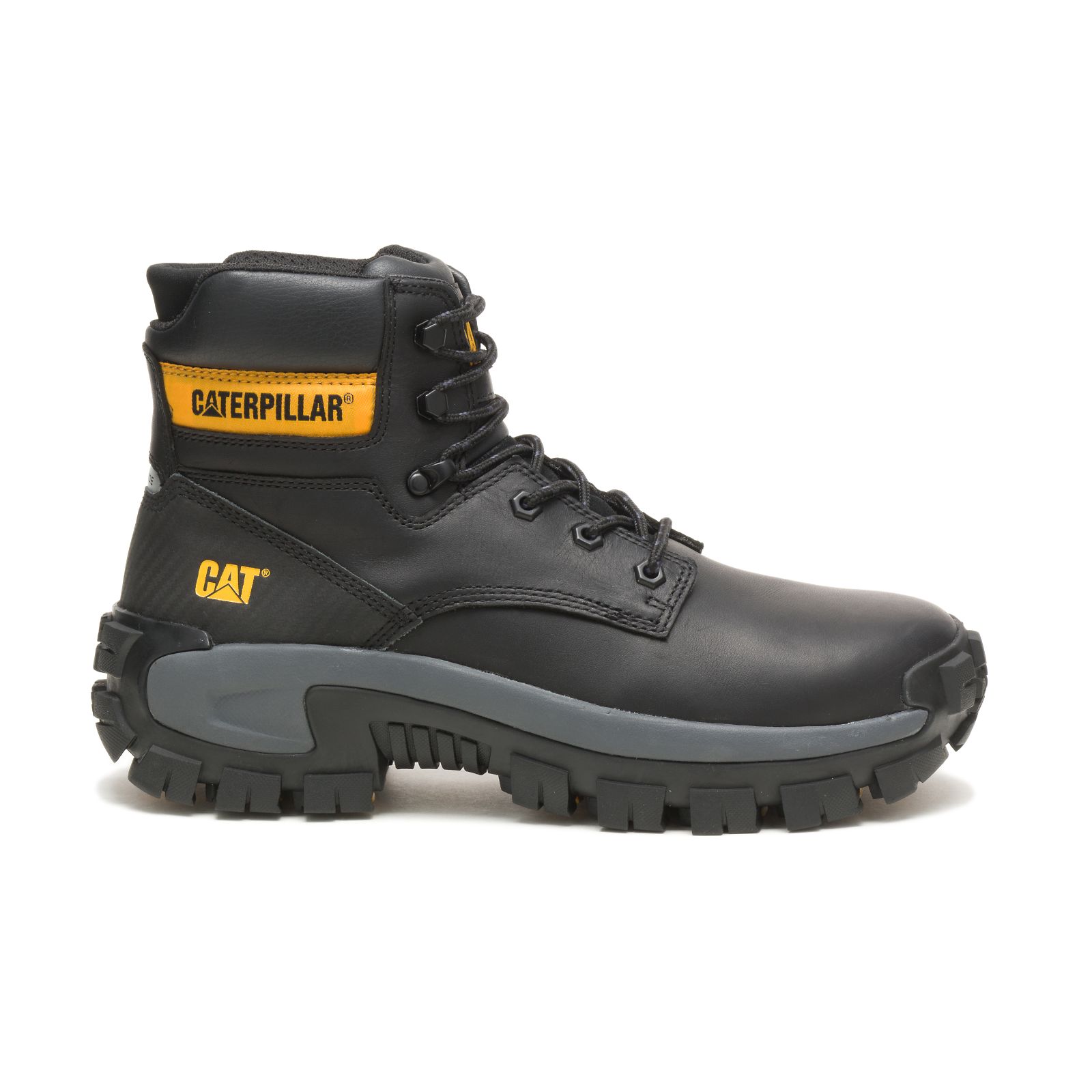 Caterpillar Invader Hi Steel Toe Philippines - Mens Steel Toe Boots - Black 19563ILKV